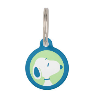 Peanuts   Snoopy Blue Deco Dreams Pet ID Tag