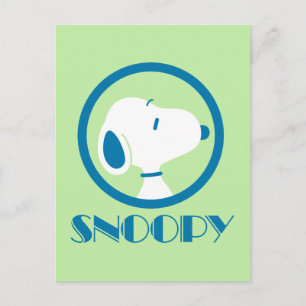 Peanuts Snoopy Blue Deco Dreams Postcard