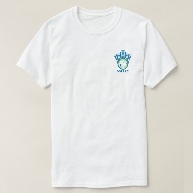 Peanuts | Snoopy Blue Deco Dreams T-Shirt (Design Front)
