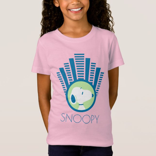 Peanuts | Snoopy Blue Deco Dreams T-Shirt (Front)