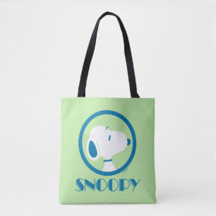 Peanuts Snoopy Blue Deco Dreams Tote Bag