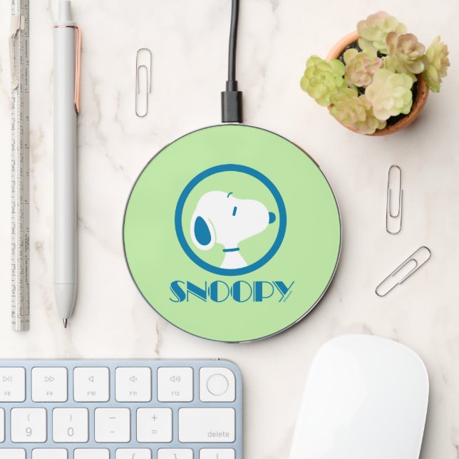 Peanuts | Snoopy Blue Deco Dreams Wireless Charger (Desk)