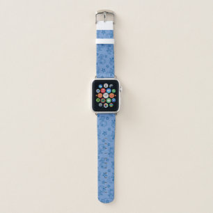 Peanuts Snoopy Blue Space Astronaut Pattern Apple Watch Band