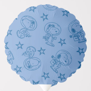 Peanuts   Snoopy Blue Space Astronaut Pattern Balloon