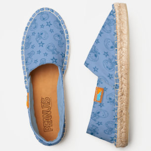 Peanuts Snoopy Blue Space Astronaut Pattern Espadrilles