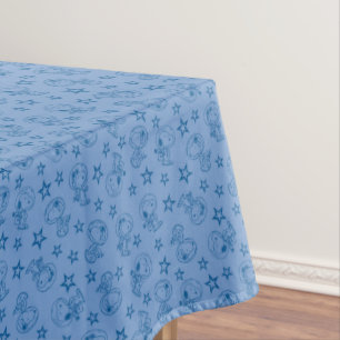 Peanuts Snoopy Blue Space Astronaut Pattern Tablecloth