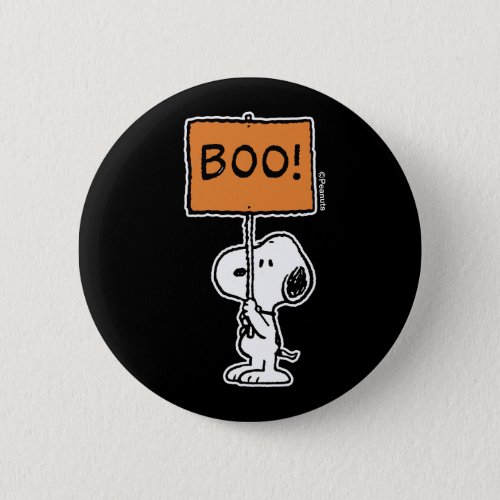 Peanuts  Snoopy Boo Button