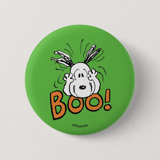 Peanuts | Snoopy Boo Button (Front)