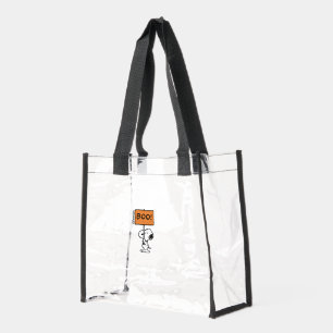 Peanuts Snoopy Boo! Clear Tote Bag
