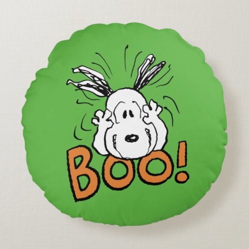 Peanuts  Snoopy Boo Round Pillow