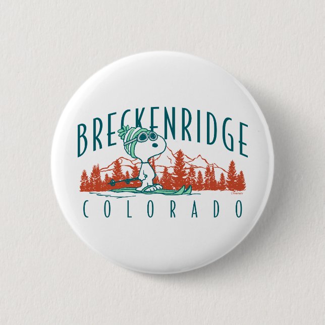 Peanuts | Snoopy Breckenridge Colorado Button (Front)