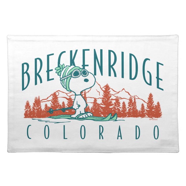 Peanuts | Snoopy Breckenridge Colorado Cloth Placemat (Front)