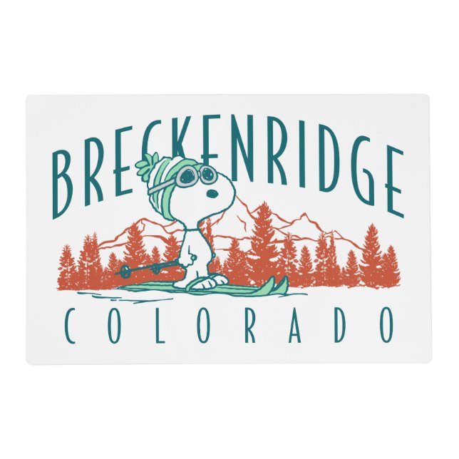 Peanuts | Snoopy Breckenridge Colorado Placemat (Front)