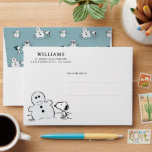 Peanuts | Snoopy Builds A Snowman Envelope<br><div class="desc">Check out this fun Peanuts design featuring Snoopy.</div>