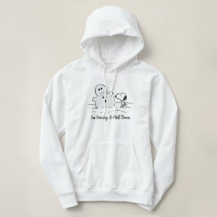Peanuts   Snoopy Builds A Snowman Hoodie
