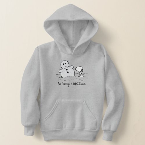 Peanuts  Snoopy Builds A Snowman Hoodie