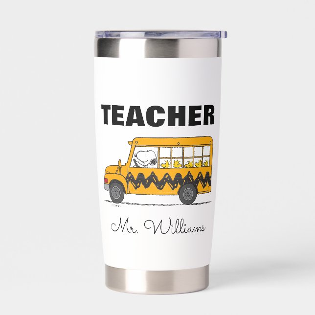 Peanuts | Snoopy Bus Driver Teacher Insulated Tumbler (Left)