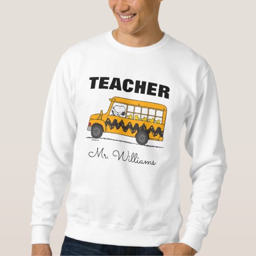 Peanuts  Snoopy Bus Driver Teacher Sweatshirt
