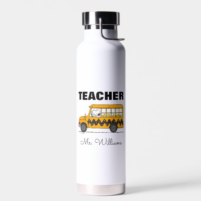 Peanuts | Snoopy Bus Driver Teacher Water Bottle (Left)