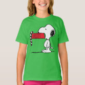 Peanuts, Snoopy Candy Cane Food Dish T-Shirt