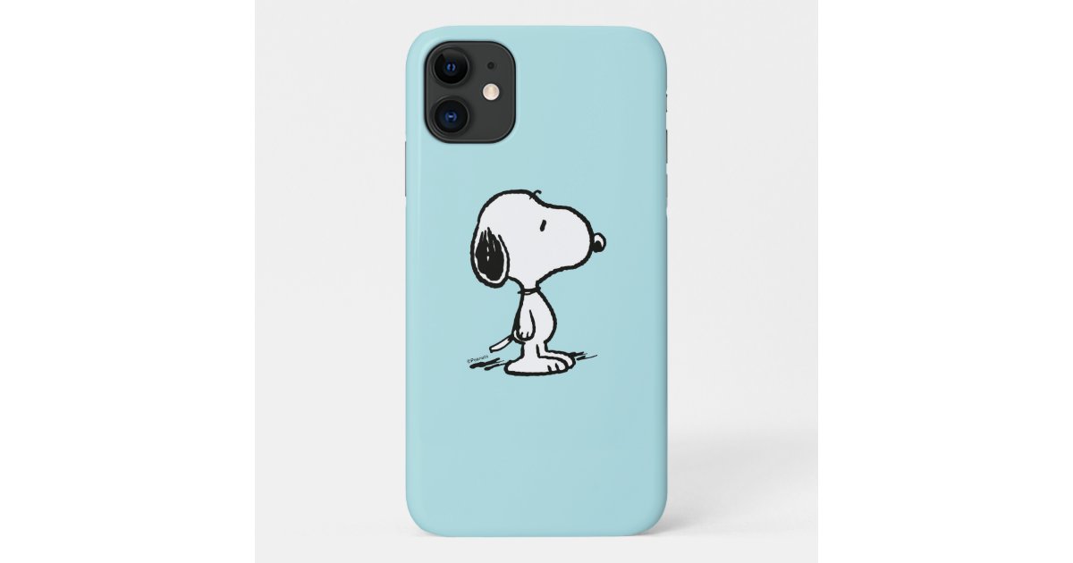 Peanuts, Snoopy Candy Cane Food Dish Case-Mate iPhone Case