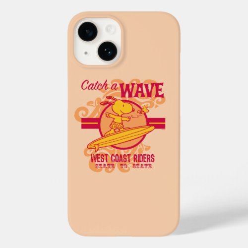 Peanuts  Snoopy Catch a Wave West Coast Riders Case_Mate iPhone 14 Case