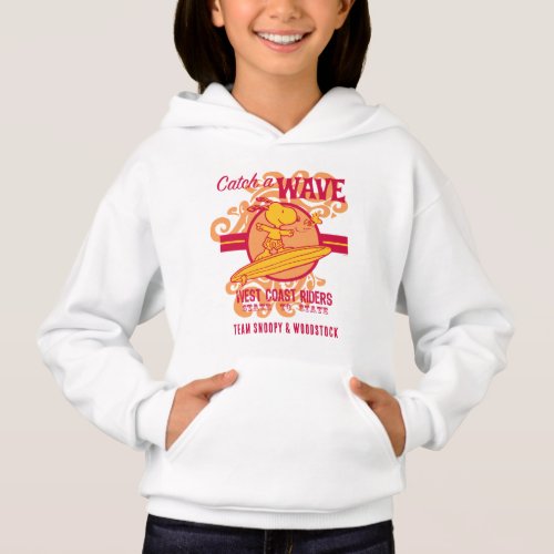 Peanuts  Snoopy Catch a Wave West Coast Riders Hoodie