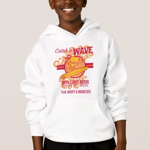 Peanuts  Snoopy Catch a Wave West Coast Riders Hoodie