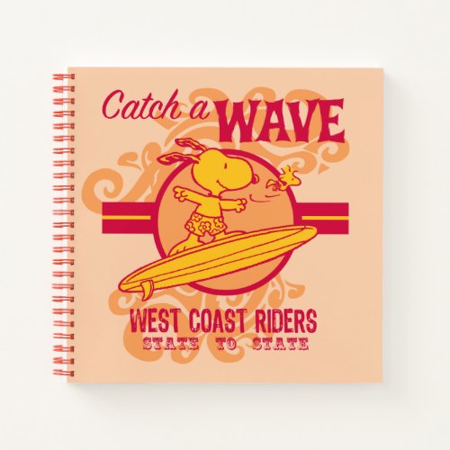 Peanuts  Snoopy Catch a Wave West Coast Riders Notebook