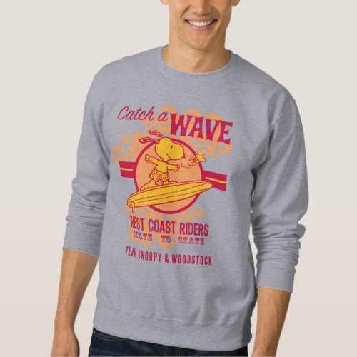 Peanuts  Snoopy Catch a Wave West Coast Riders Sweatshirt