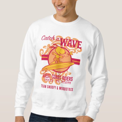 Peanuts  Snoopy Catch a Wave West Coast Riders Sweatshirt