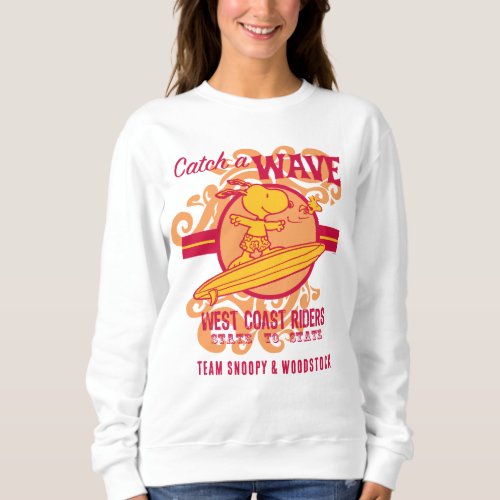 Peanuts  Snoopy Catch a Wave West Coast Riders Sweatshirt