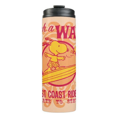 Peanuts  Snoopy Catch a Wave West Coast Riders Thermal Tumbler