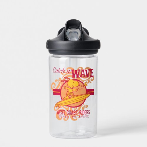 Peanuts  Snoopy Catch a Wave West Coast Riders Water Bottle