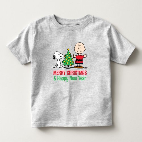 Peanuts  Snoopy  Charlie Brown Christmas Tree Toddler T_shirt