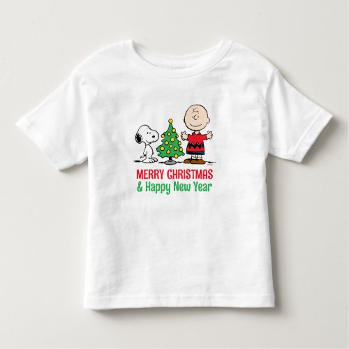 Peanuts  Snoopy  Charlie Brown Christmas Tree Toddler T_shirt
