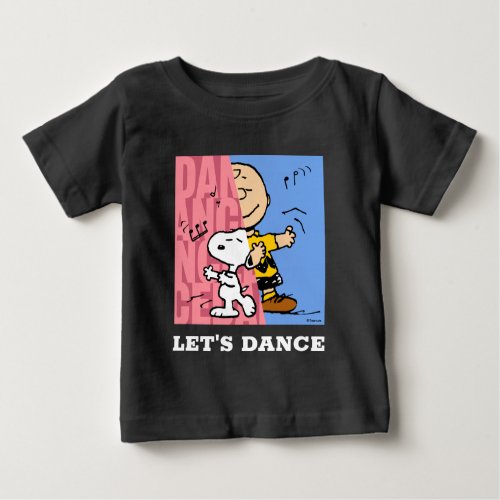 Peanuts  Snoopy  Charlie Brown Half  Half Dance Baby T_Shirt