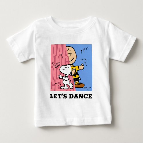 Peanuts  Snoopy  Charlie Brown Half  Half Dance Baby T_Shirt