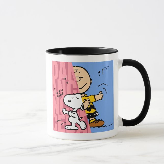 Peanuts | Snoopy & Charlie Brown Half & Half Dance Mug (Right)