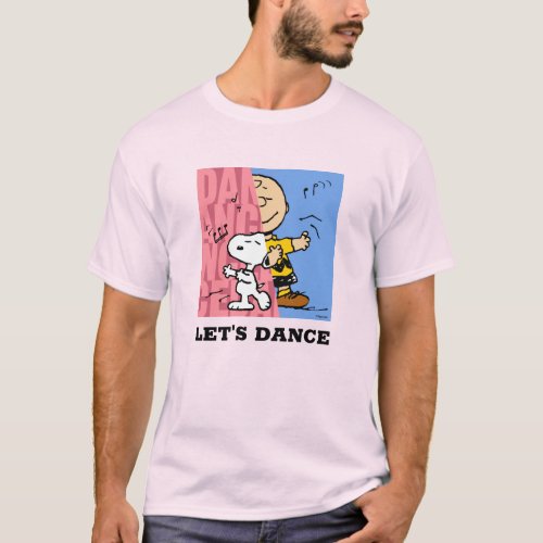 Peanuts  Snoopy  Charlie Brown Half  Half Dance T_Shirt