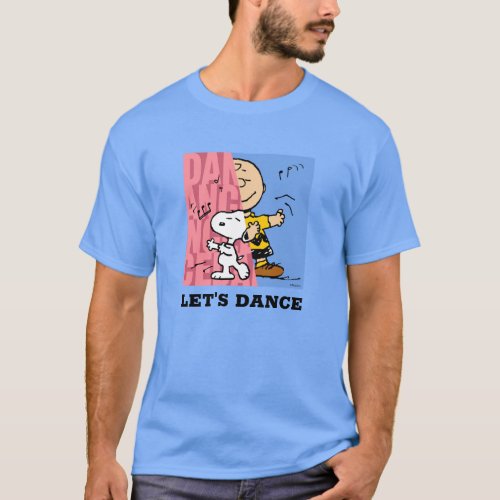 Peanuts  Snoopy  Charlie Brown Half  Half Dance T_Shirt