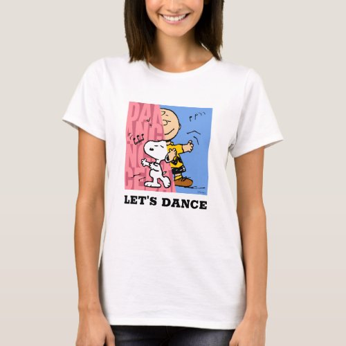 Peanuts  Snoopy  Charlie Brown Half  Half Dance T_Shirt