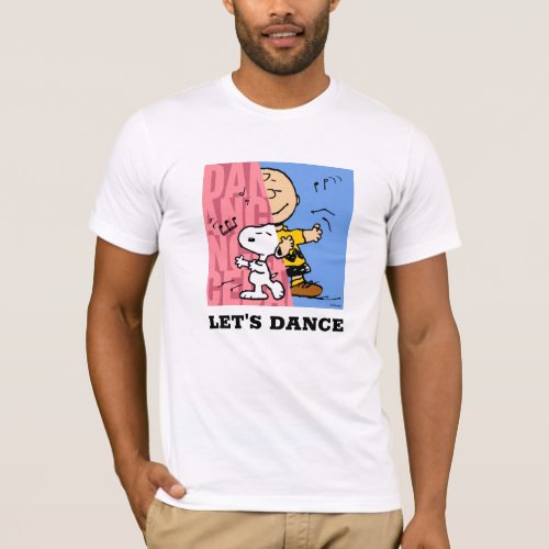 Peanuts  Snoopy  Charlie Brown Half  Half Dance T_Shirt