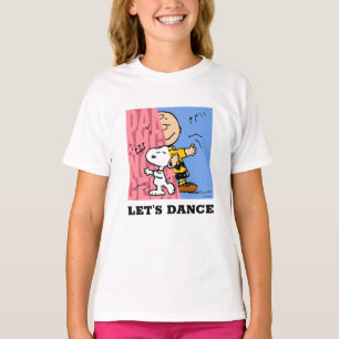 Peanuts   Snoopy & Charlie Brown Half & Half Dance T-Shirt