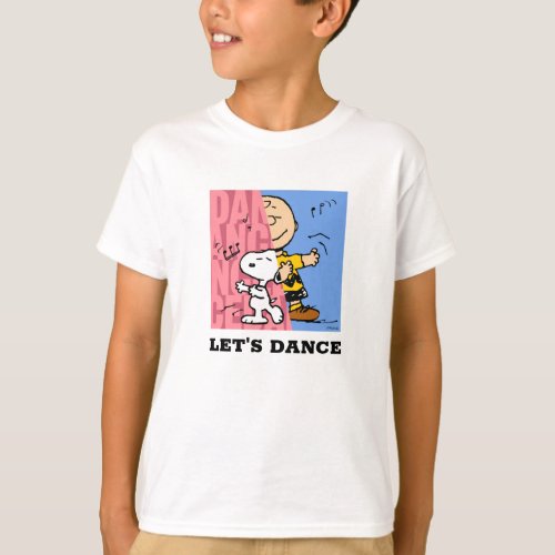 Peanuts  Snoopy  Charlie Brown Half  Half Dance T_Shirt