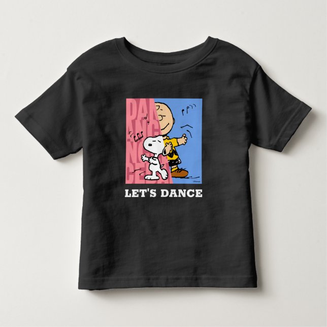Peanuts | Snoopy & Charlie Brown Half & Half Dance Toddler T-shirt (Front)