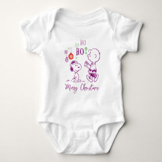 Peanuts | Snoopy & Charlie Brown Ho Ho Ho Baby Bodysuit