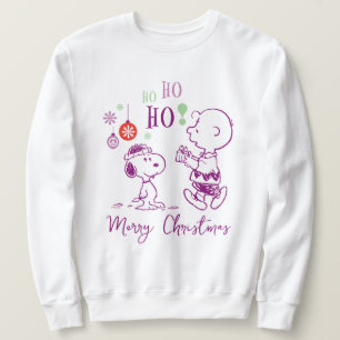 Peanuts Snoopy & Charlie Brown Ho Ho Ho Sweatshirt