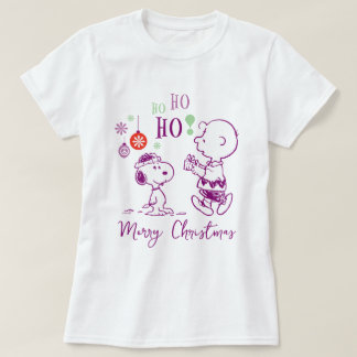 Peanuts | Snoopy & Charlie Brown Ho Ho Ho T-Shirt