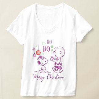 Peanuts | Snoopy & Charlie Brown Ho Ho Ho T-Shirt